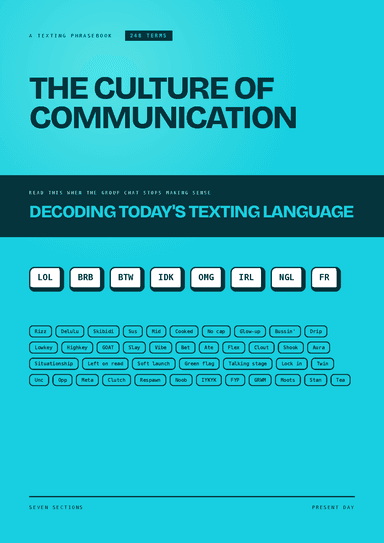 Cover of The Culture of Communication texting phrasebook